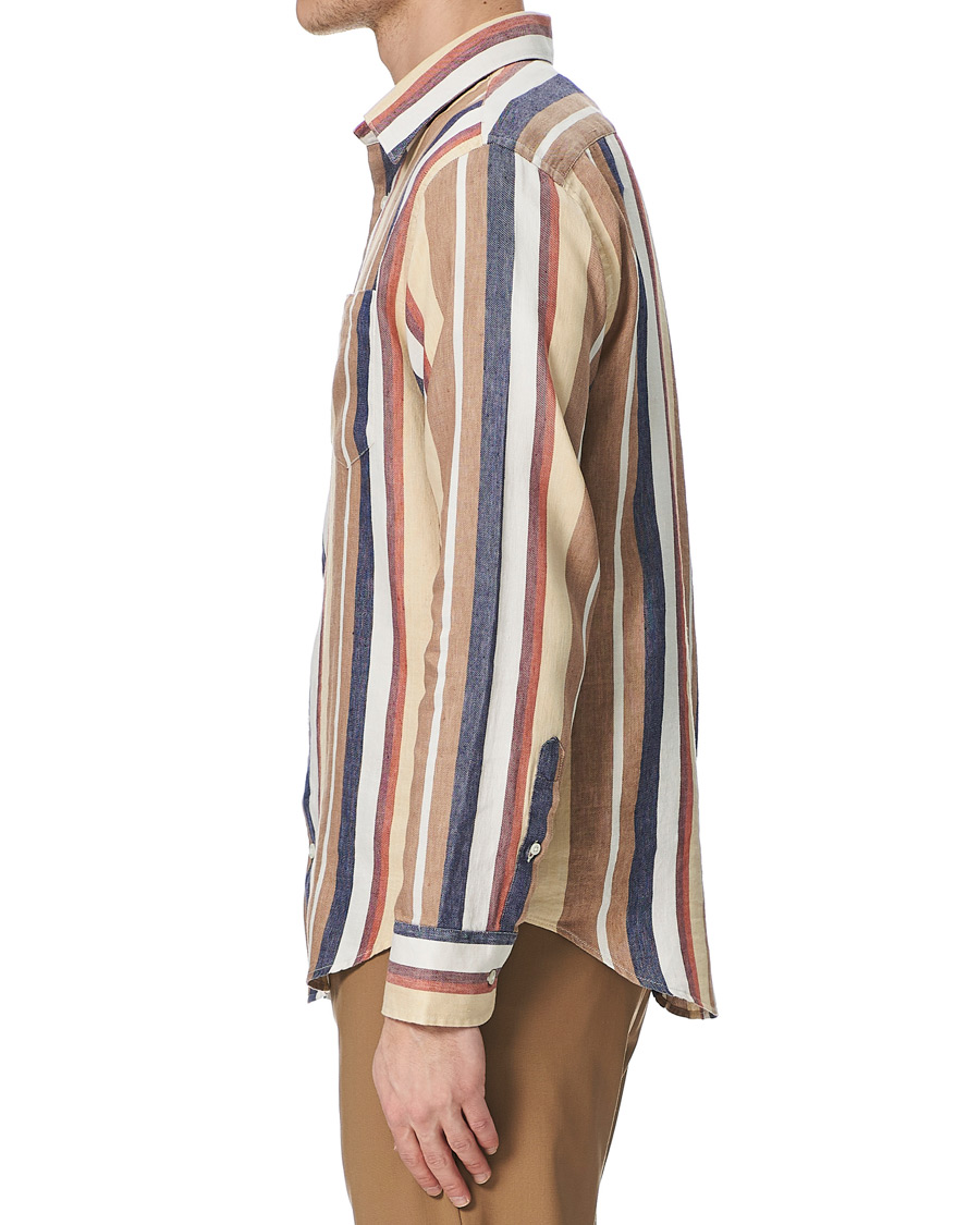 Herre | Skjorter | NN07 | Errico Linen Shirt Multi Stripe