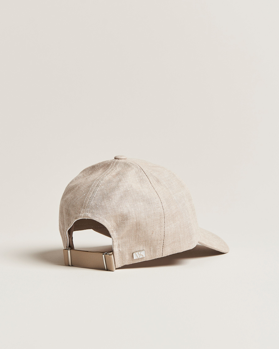 Herre | Hatte & kasketter | Varsity Headwear | Linen Baseball Cap Hampton Beige