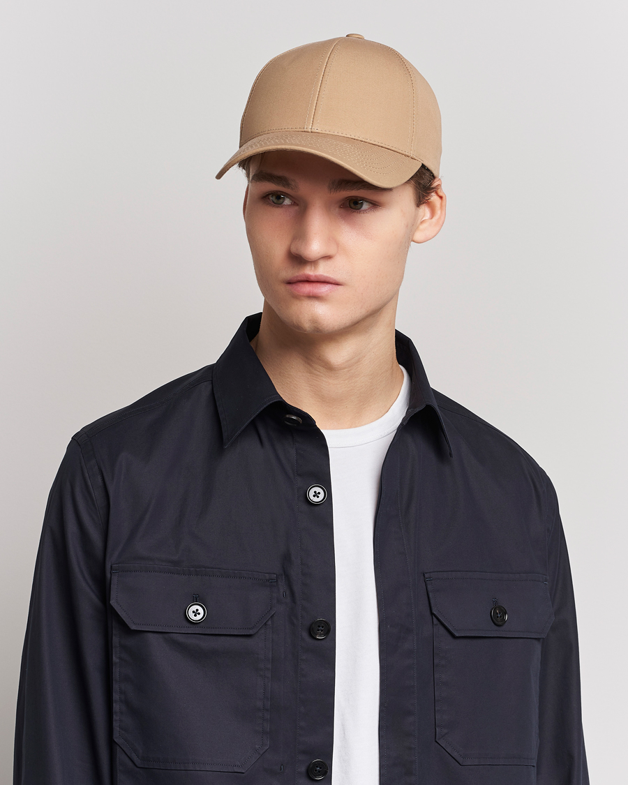 Herre | Afdelinger | Varsity Headwear | Cotton Baseball Cap Sand Beige