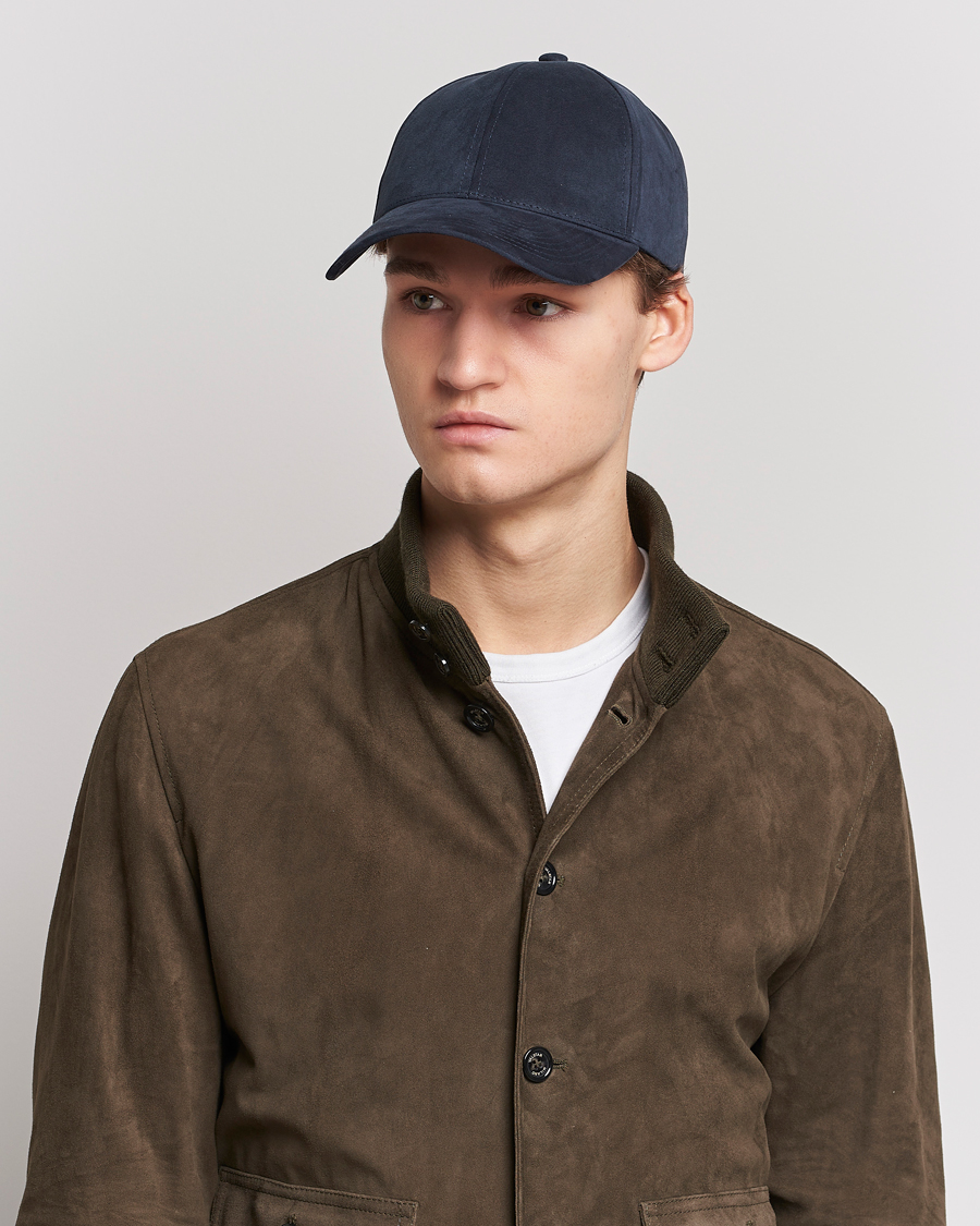 Herre | Varsity Headwear Alcantara Baseball Cap Space Blue | Varsity Headwear | Alcantara Baseball Cap Space Blue