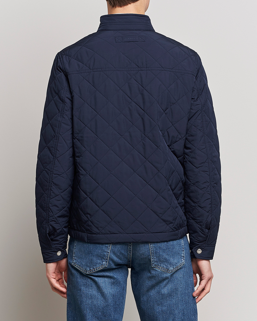 Herre | Jakker | GANT | The Quilted Windcheater Evening Blue