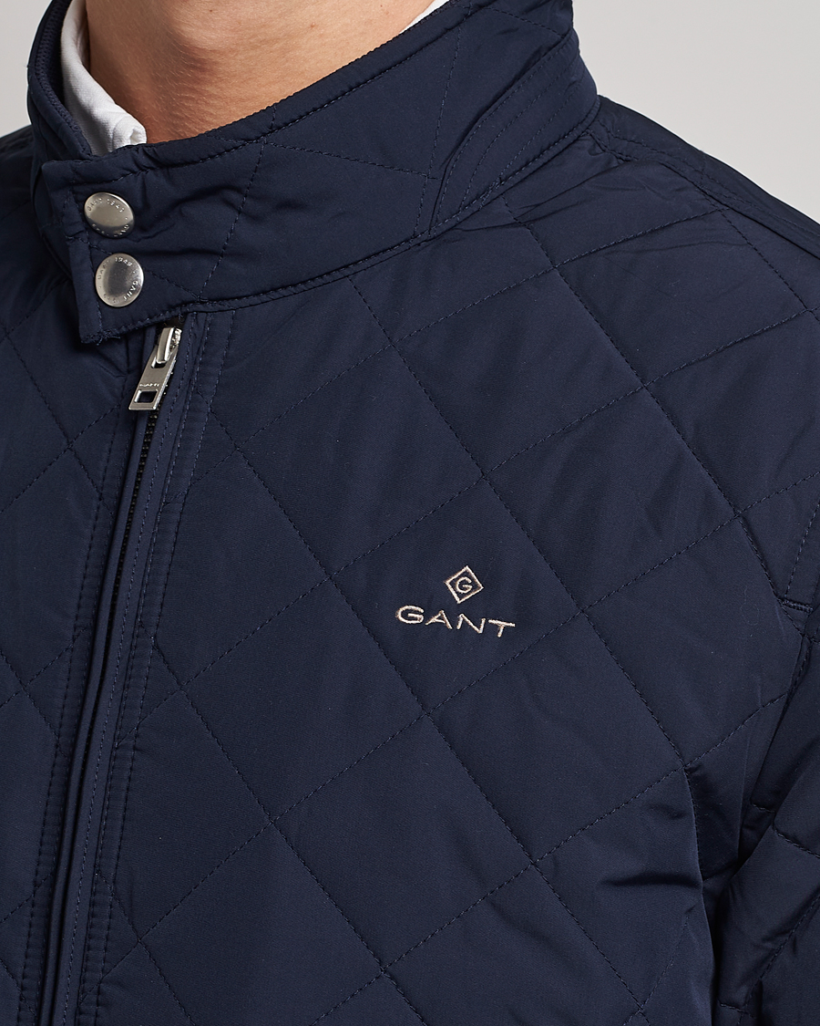 Herre | Jakker | GANT | The Quilted Windcheater Evening Blue