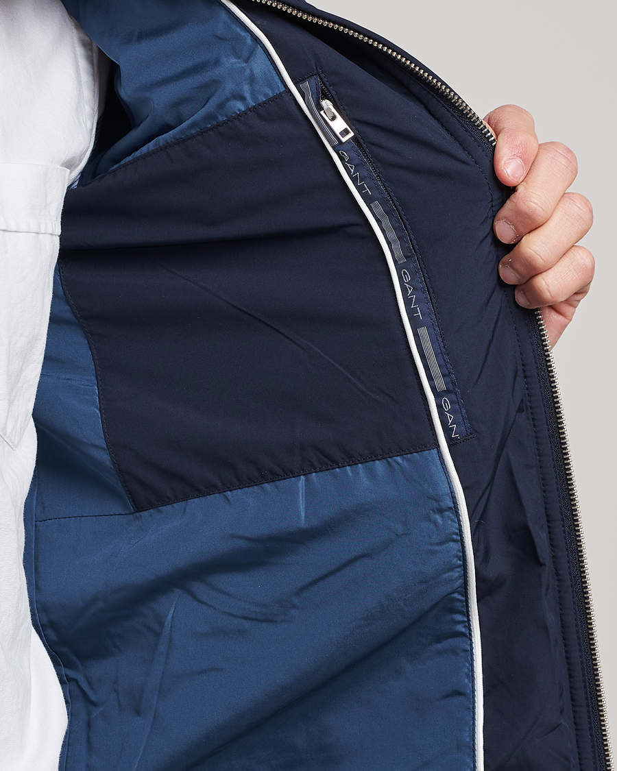 Herre | Jakker | GANT | The Quilted Windcheater Evening Blue