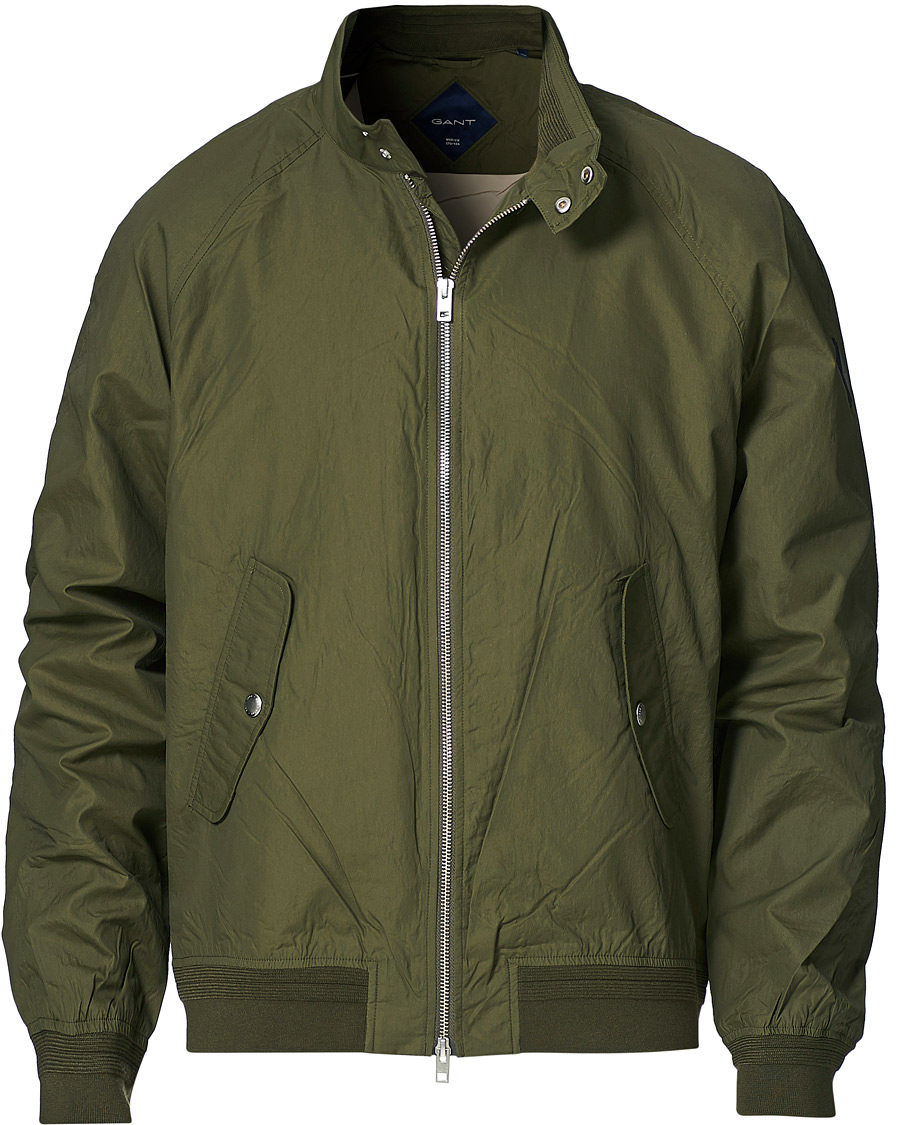 Herre | Jakker | GANT | Nylon Harrington Jacket Dark Leaf