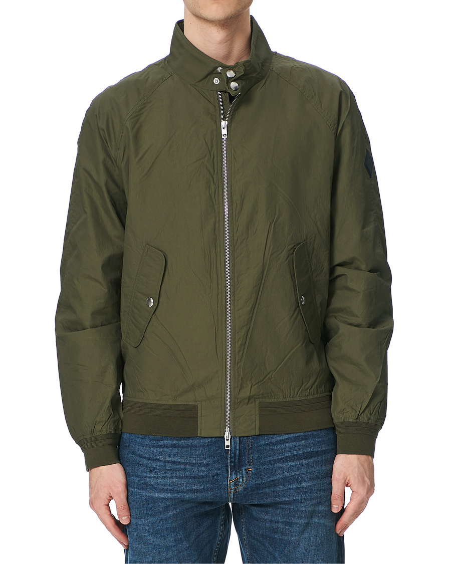 Herre | Jakker | GANT | Nylon Harrington Jacket Dark Leaf