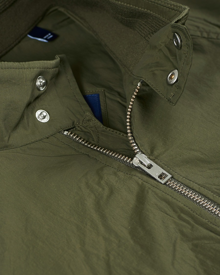 Herre | Jakker | GANT | Nylon Harrington Jacket Dark Leaf