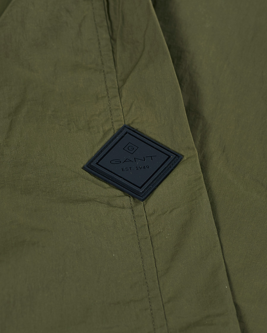 Herre | Jakker | GANT | Nylon Harrington Jacket Dark Leaf