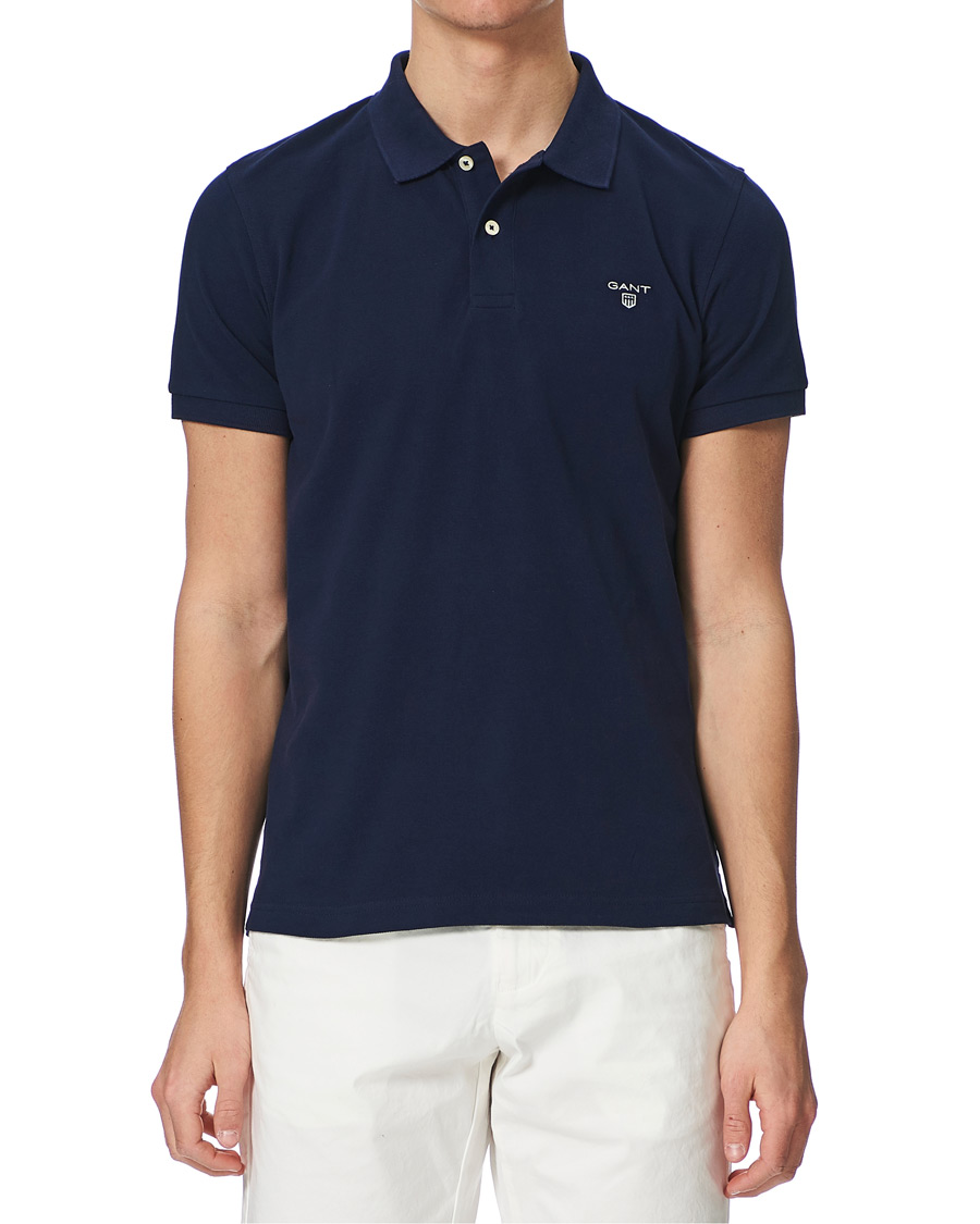 Herre | Polotrøjer | GANT | The Summer Polo Evening Blue
