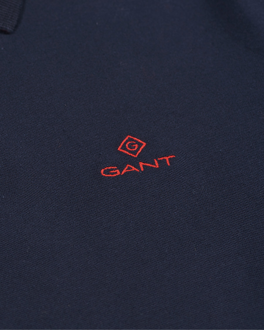 Herre | Polotrøjer | GANT | Contrast Collar Polo Evening Blue