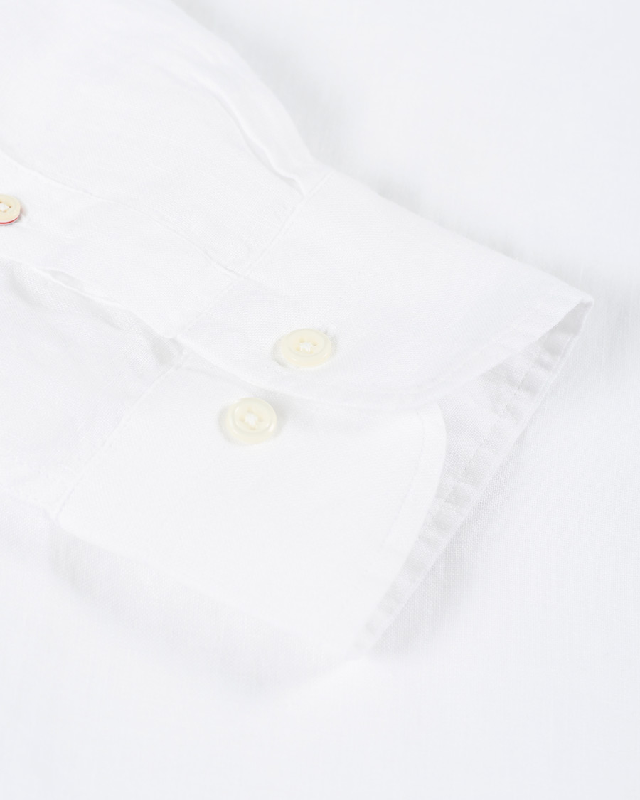 Herre | Skjorter | GANT | Slim Fit Linen Shirt White