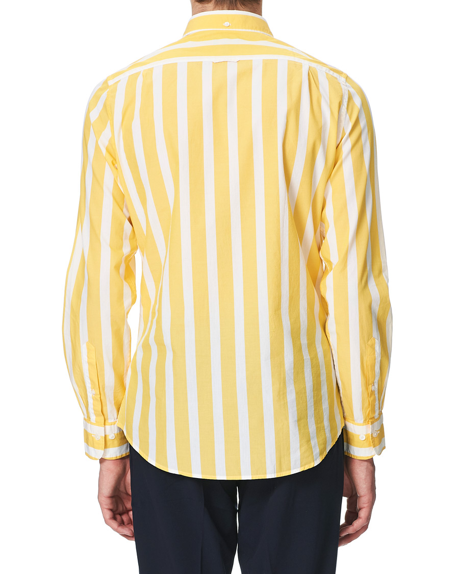 Herre | Skjorter | GANT | Slim Fit Heritage Striped Shirt Yellow/White