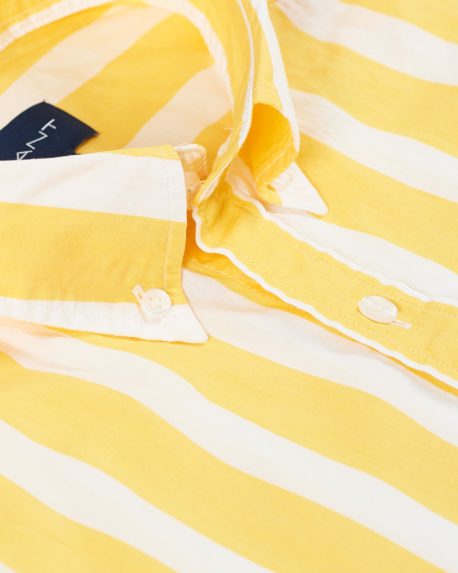 Herre | Skjorter | GANT | Slim Fit Heritage Striped Shirt Yellow/White