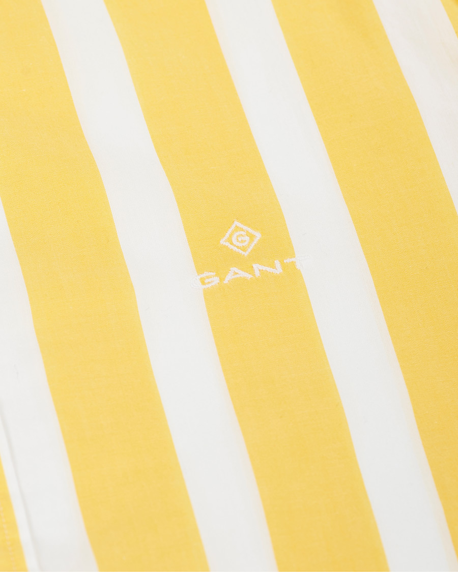 Herre | Skjorter | GANT | Slim Fit Heritage Striped Shirt Yellow/White