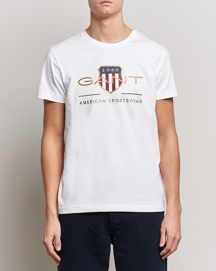 Herre |  | GANT | Archive Shield Logo T-Shirt White