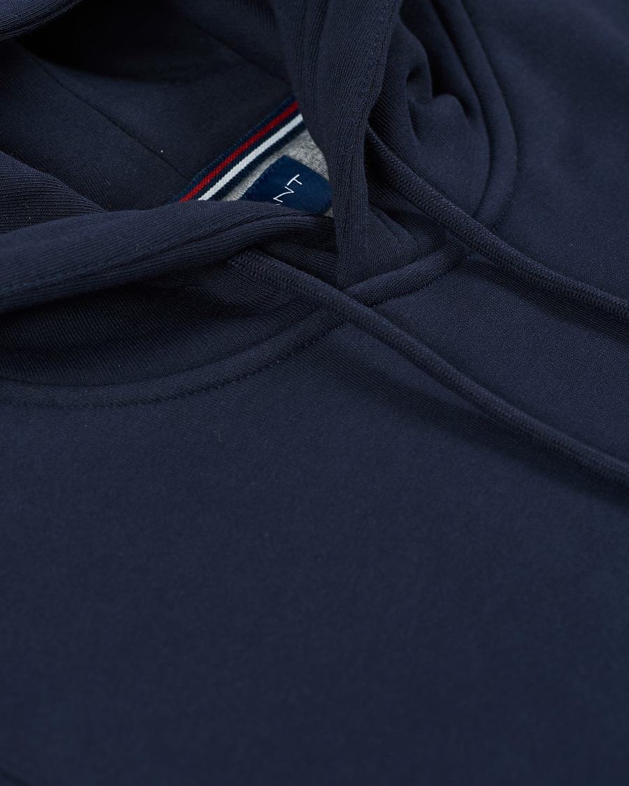 Herre | Trøjer | Gant | Original Shield Logo Hoodie Evening Blue