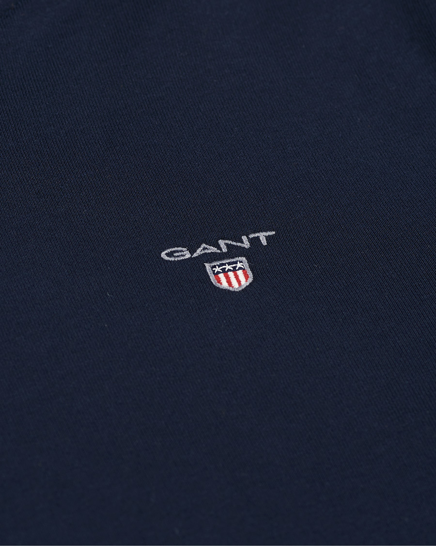 Herre | Trøjer | Gant | Original Shield Logo Hoodie Evening Blue