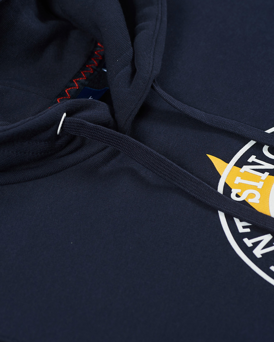 Herre | Trøjer | GANT | Nautical Logo Hoodie Evening Blue