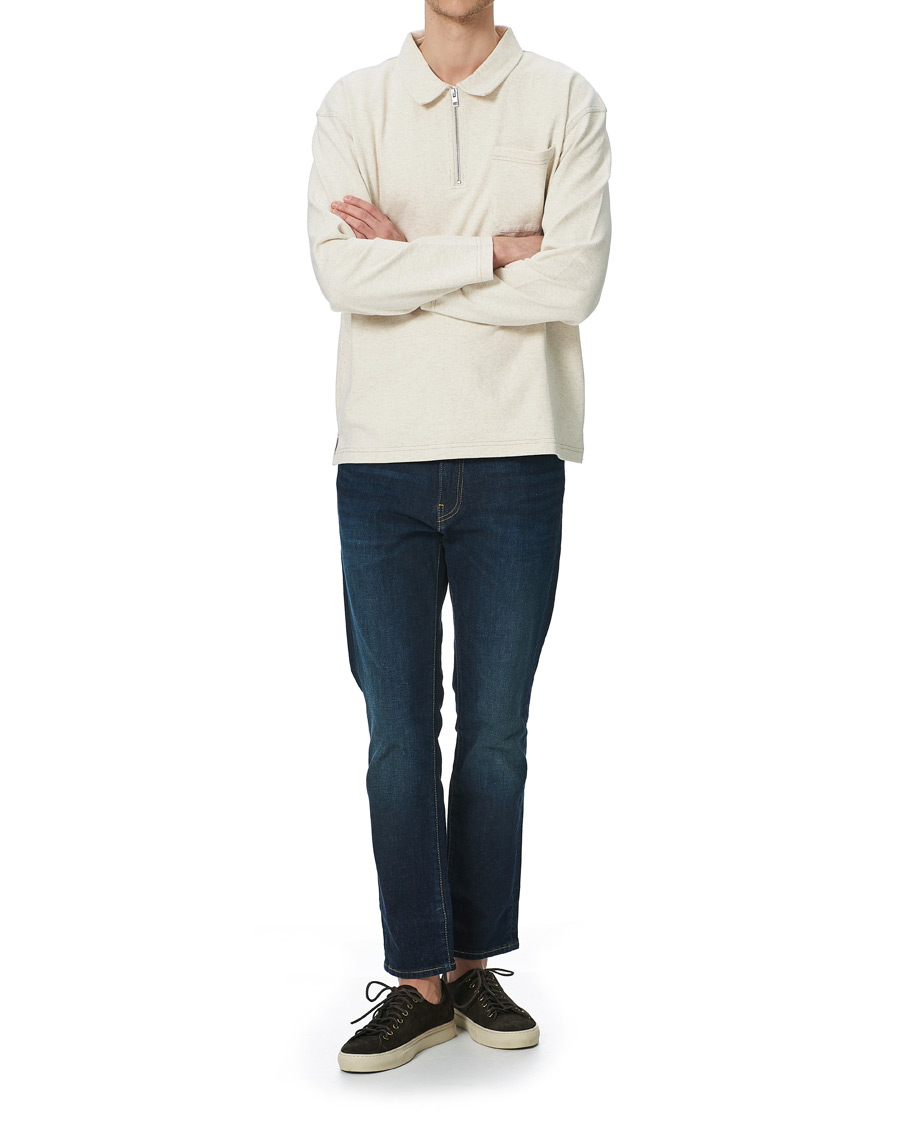 Herre | Trøjer | GANT | Pocket Half-Zip Sweater Seed melange
