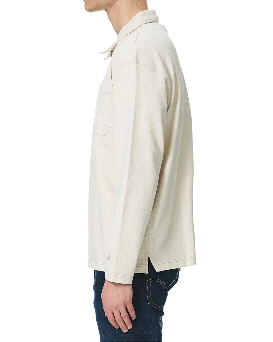 Herre | Trøjer | GANT | Pocket Half-Zip Sweater Seed melange