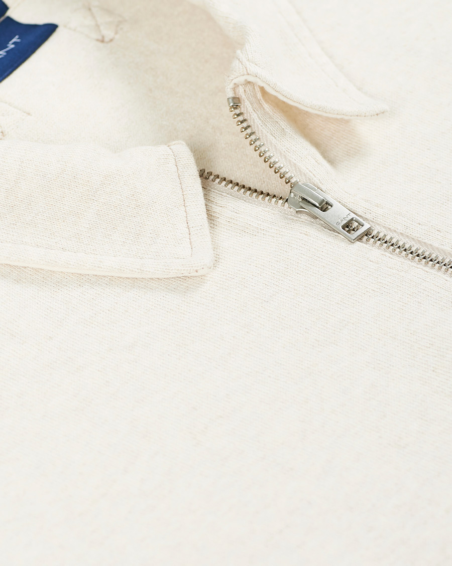 Herre | Trøjer | GANT | Pocket Half-Zip Sweater Seed melange