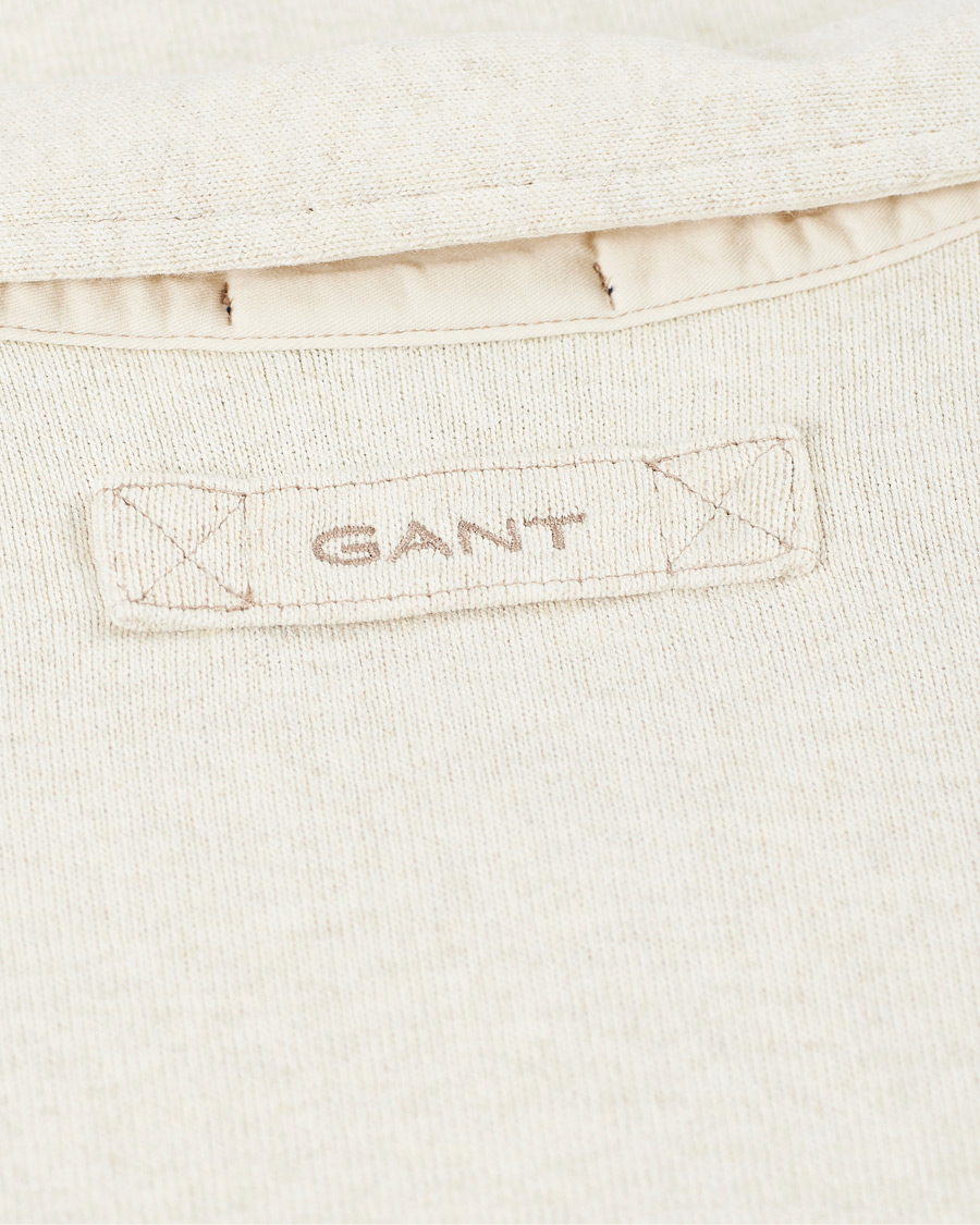 Herre | Trøjer | GANT | Pocket Half-Zip Sweater Seed melange