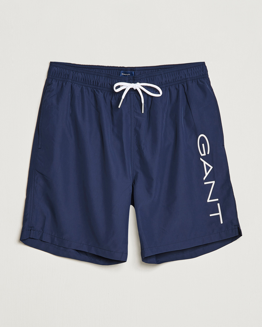 Herre | Badebukser | GANT | Lightweight Logo Swimshorts Marine