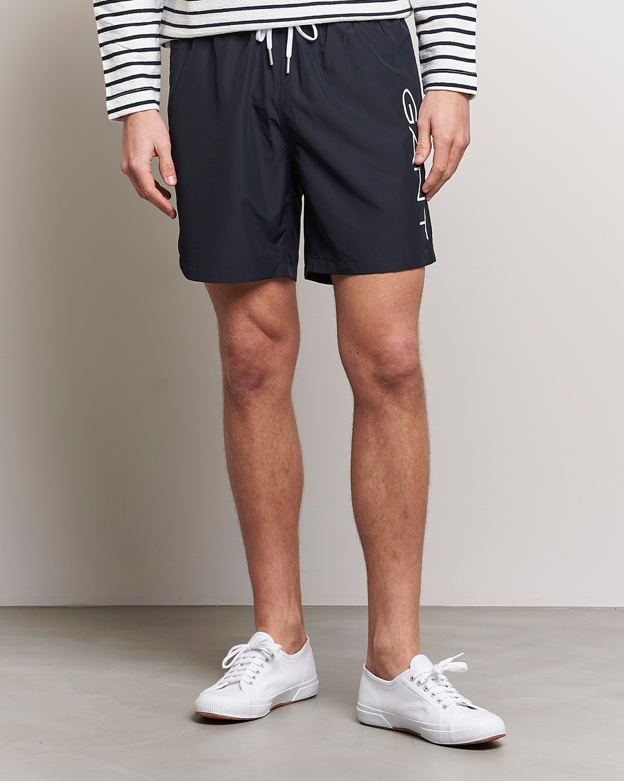 Herre | Badebukser | GANT | Lightweight Logo Swimshorts Black