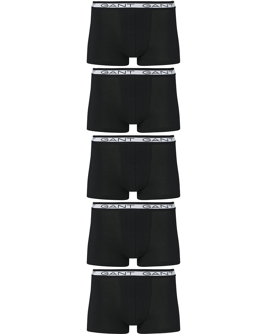 Herre | Undertøj | Gant | 5-Pack Trunks Black