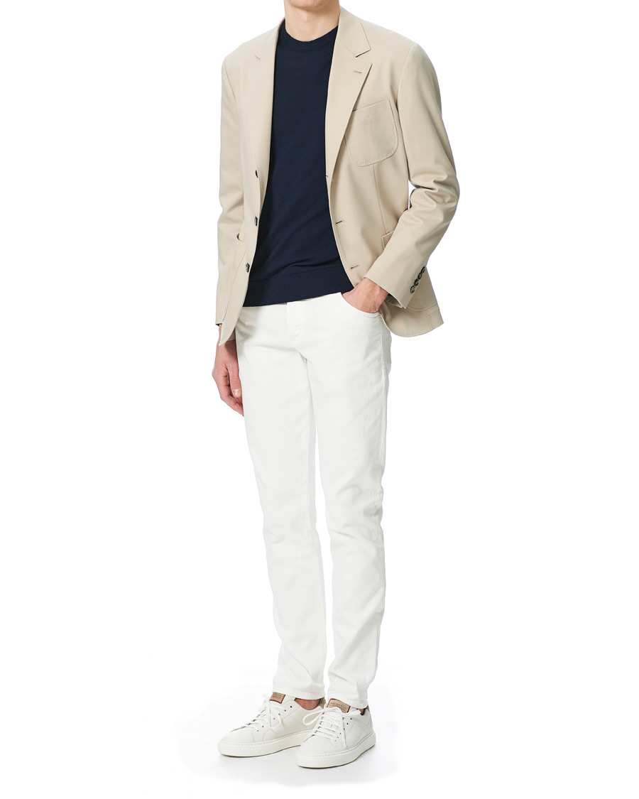 Herre | Blazere & jakker | Brunello Cucinelli | Cotton Gabardine Patch Pocket Blazer Sand