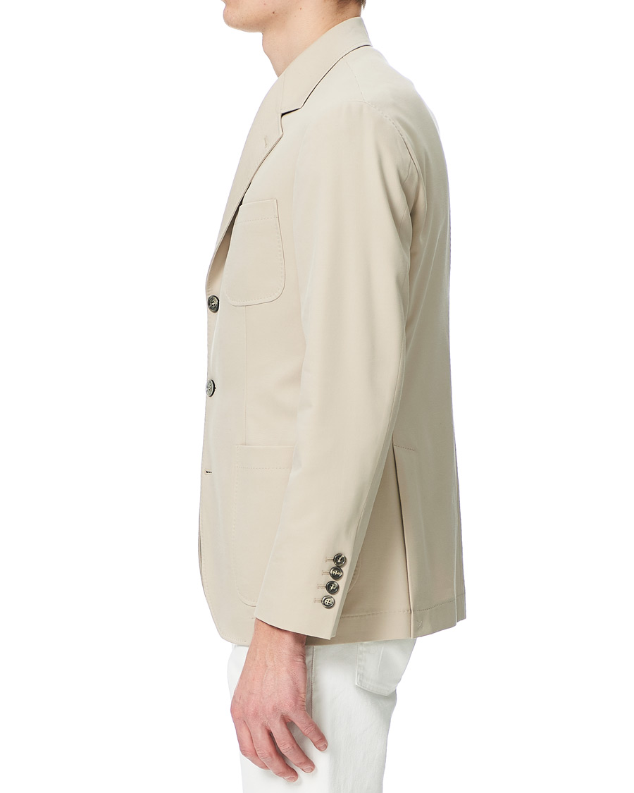 Herre | Blazere & jakker | Brunello Cucinelli | Cotton Gabardine Patch Pocket Blazer Sand