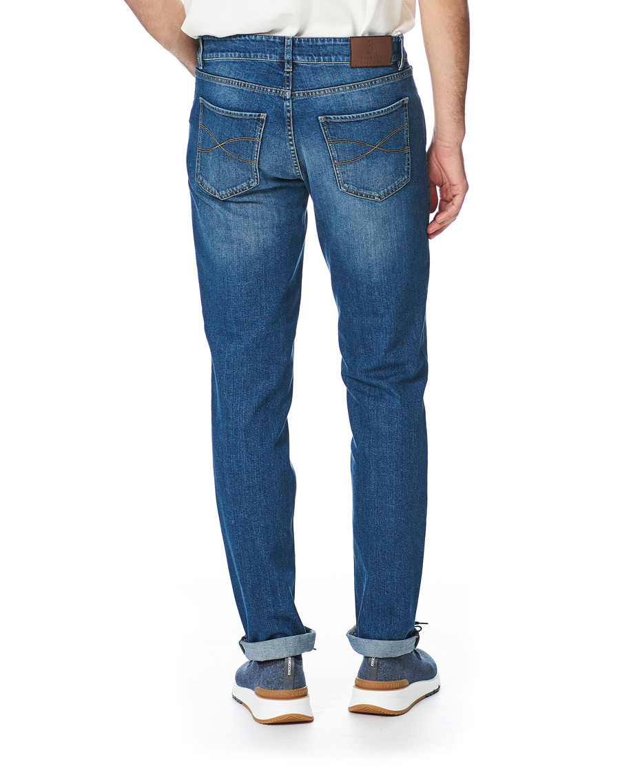 Herre | Jeans | Brunello Cucinelli | Slim Fit Jeans Medium Wash