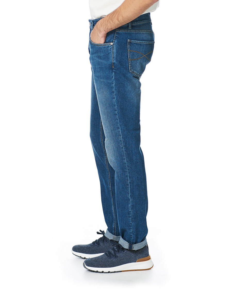 Herre | Jeans | Brunello Cucinelli | Slim Fit Jeans Medium Wash