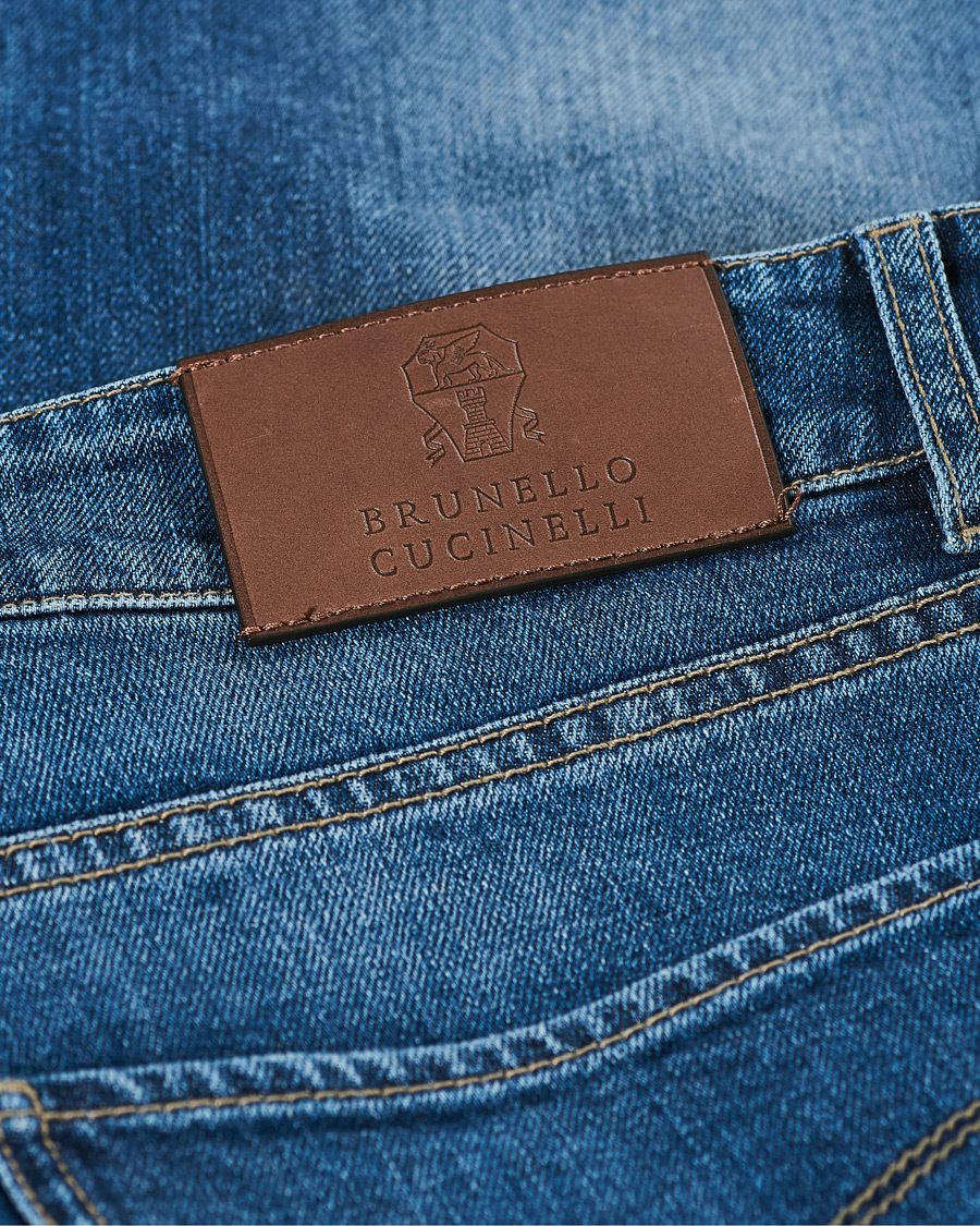 Herre | Jeans | Brunello Cucinelli | Slim Fit Jeans Medium Wash