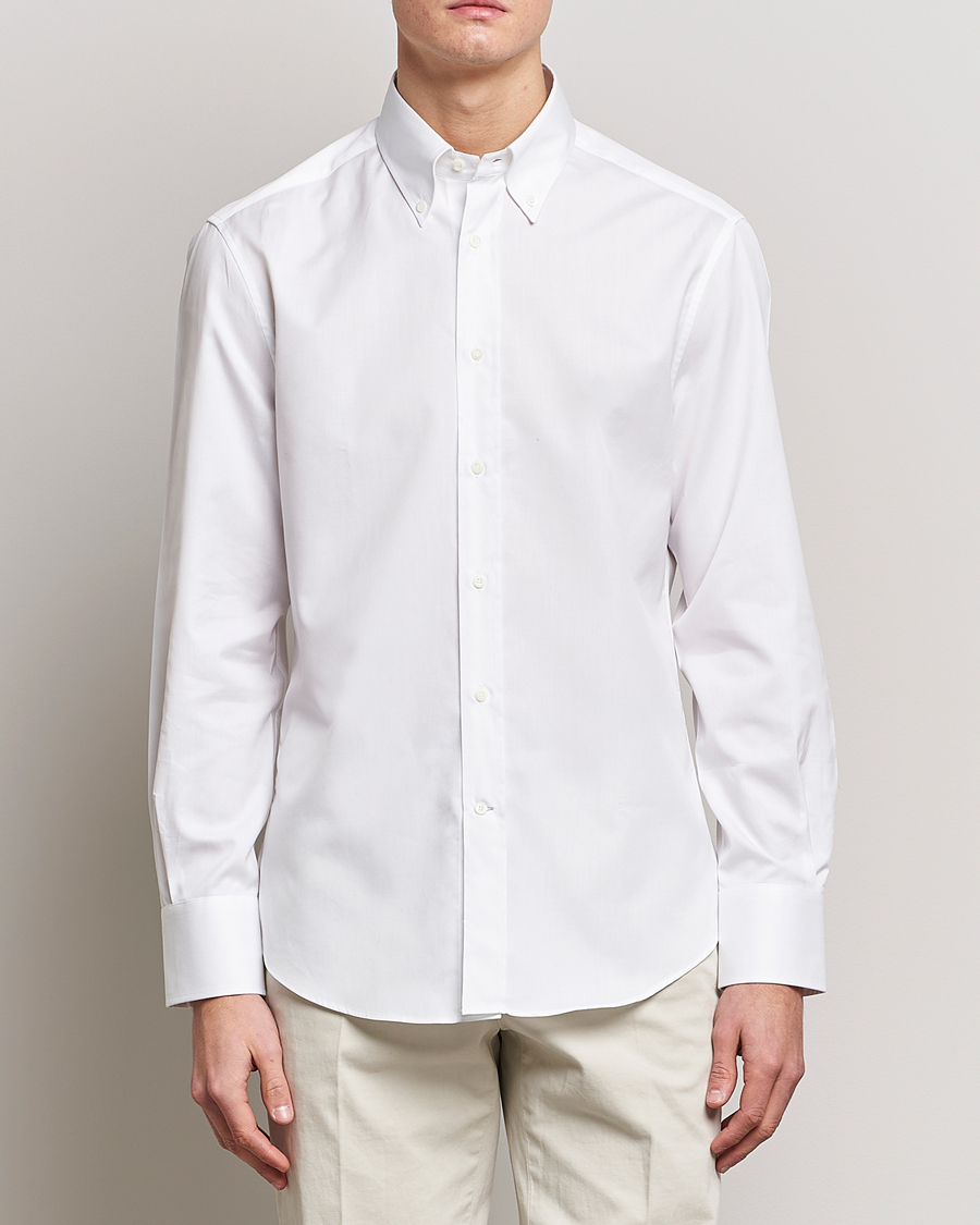 Herre | Italian Department | Brunello Cucinelli | Slim Fit Button Down Shirt White