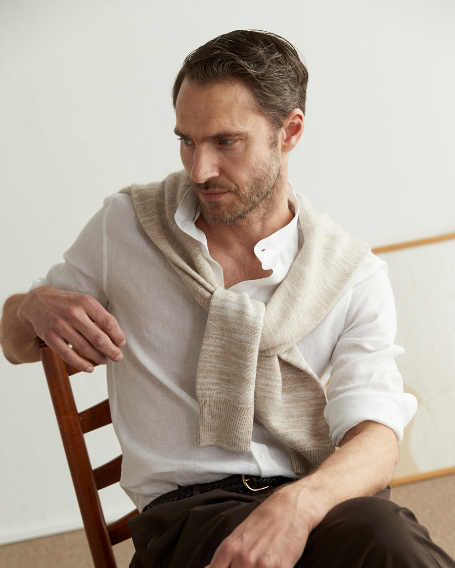 Herre | Skjorter | Brunello Cucinelli | Slim Fit Button Down Shirt White