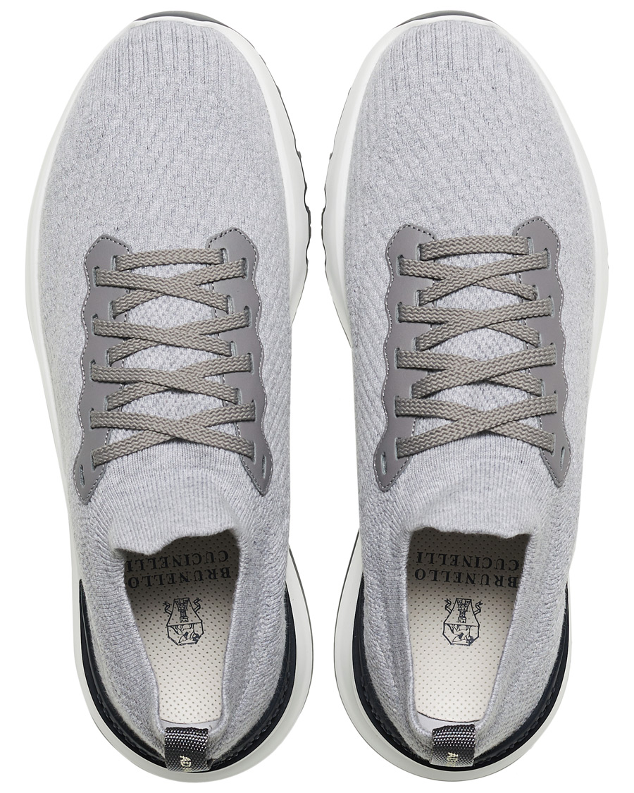 Herre | Brunello Cucinelli Mesh Running Sneaker Light Grey | Brunello Cucinelli | Mesh Running Sneaker Light Grey