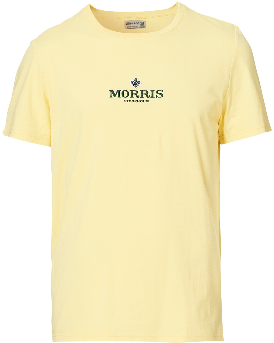 Herre | T-Shirts | Morris | Helton Logo Crew Neck Tee Yellow