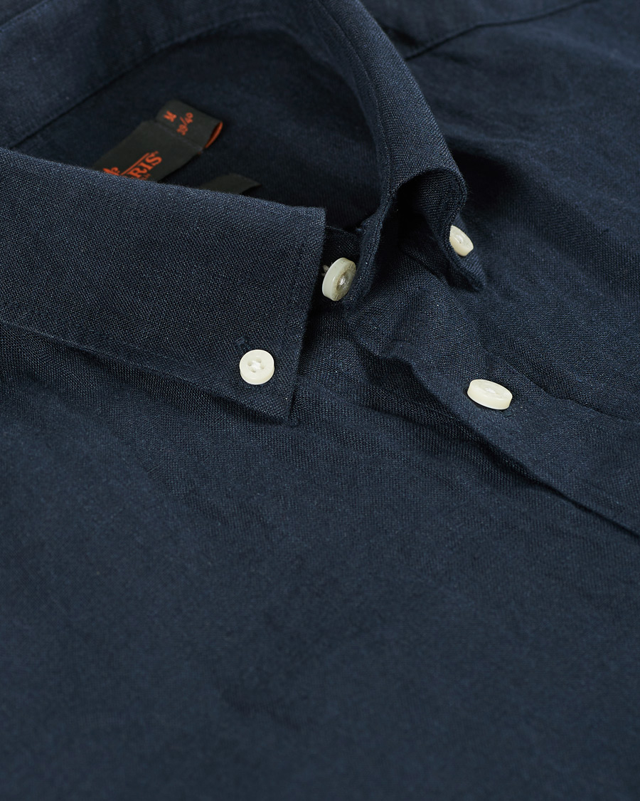 Herre | Skjorter | Morris | Douglas Linen Shirt Dark Navy