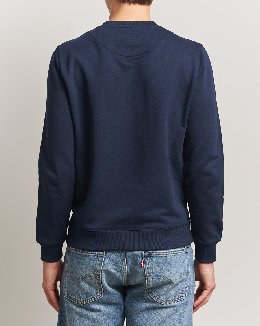 Herre | Trøjer | Stenströms | Cotton Collage Crew Neck Navy