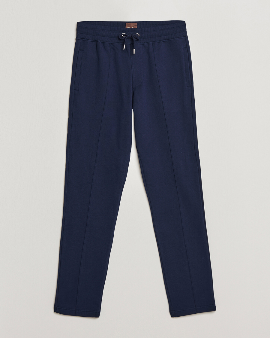 Herre | Bukser | Stenströms | Cotton Jersey Pants Navy
