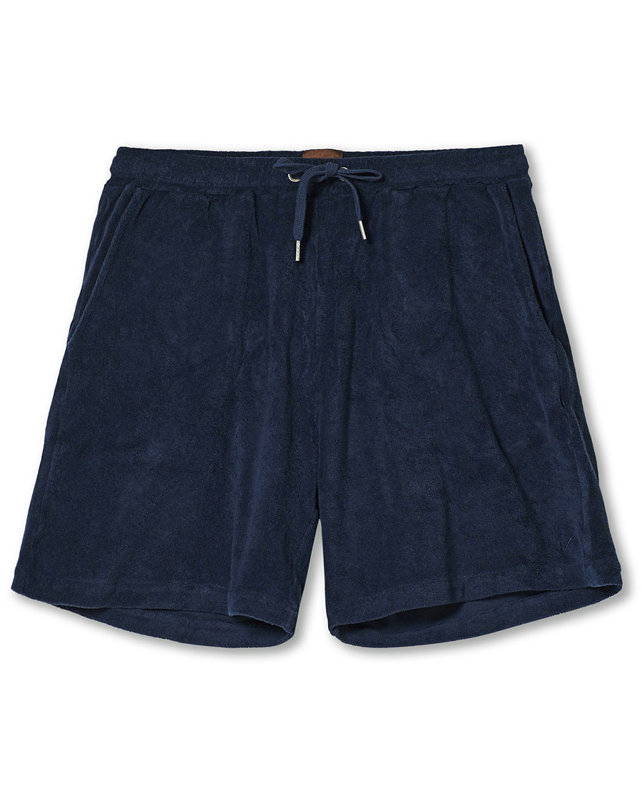 Herre | Shorts | Stenströms | Towelling Cotton Shorts Navy