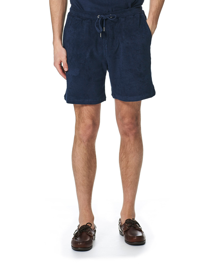 Herre | Shorts | Stenströms | Towelling Cotton Shorts Navy