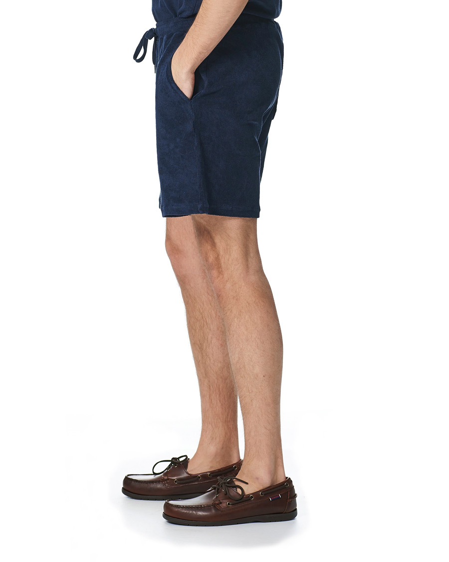 Herre | Shorts | Stenströms | Towelling Cotton Shorts Navy