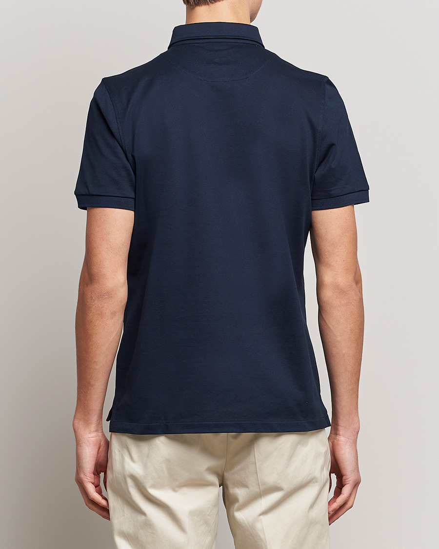 Herre | Polotrøjer | Stenströms | Cotton Polo Shirt Navy
