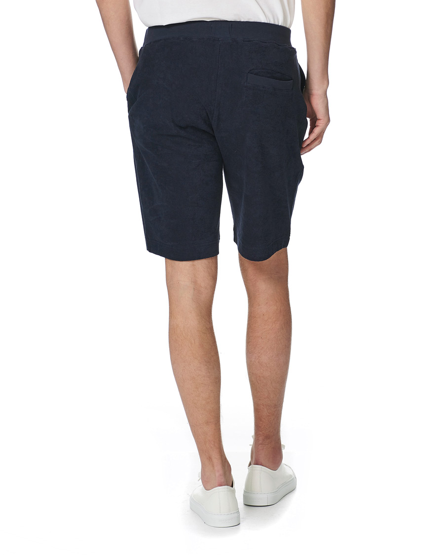Herre | Shorts | Sunspel | Organic Cotton Towelling Shorts Navy
