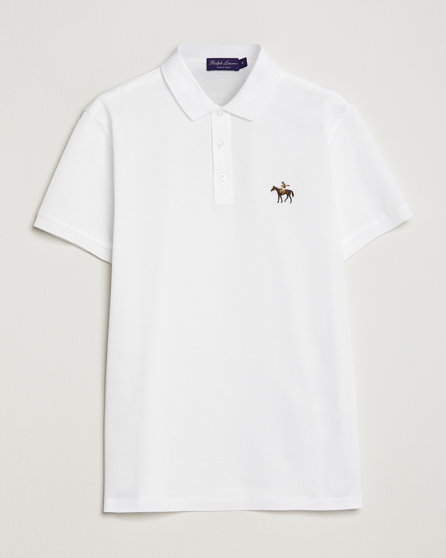 Herre | Polotrøjer | Ralph Lauren Purple Label | Mercerized Cotton Polo Classic White
