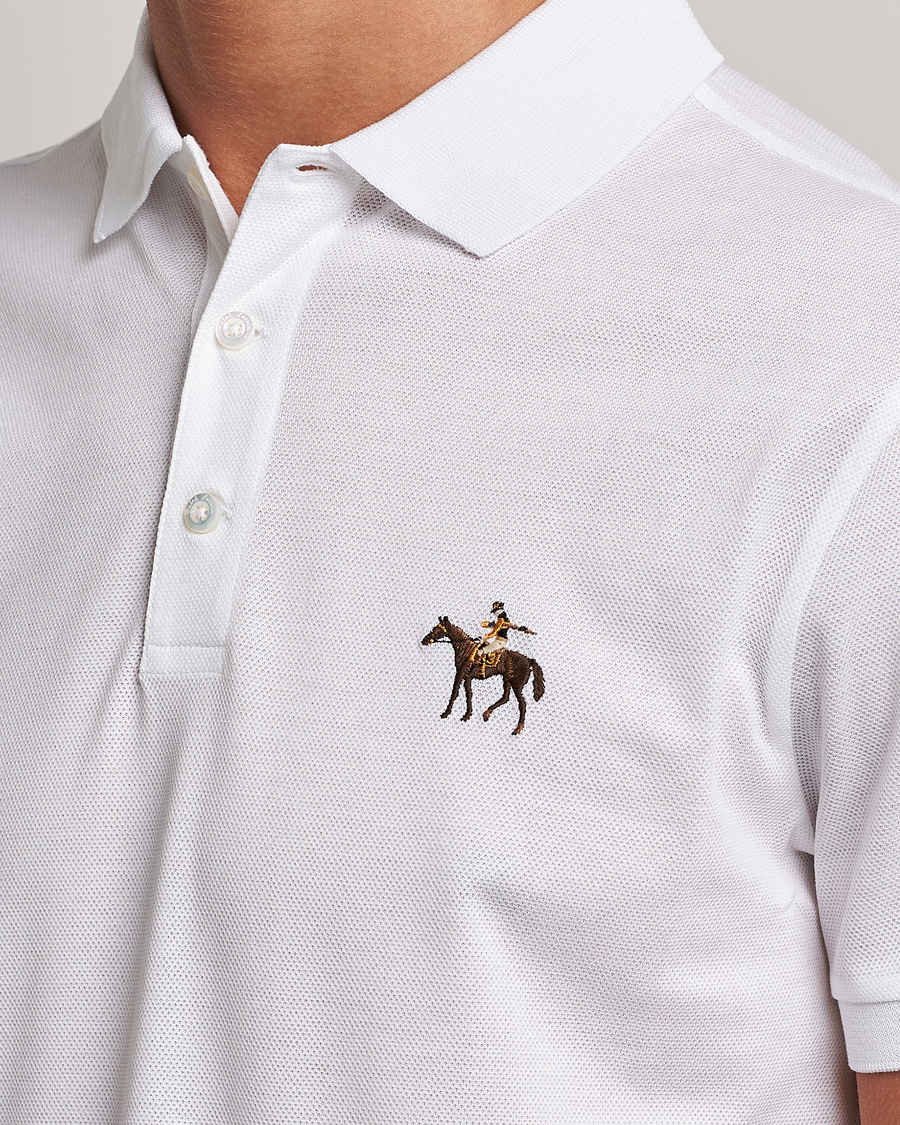 Herre | Polotrøjer | Ralph Lauren Purple Label | Mercerized Cotton Polo Classic White
