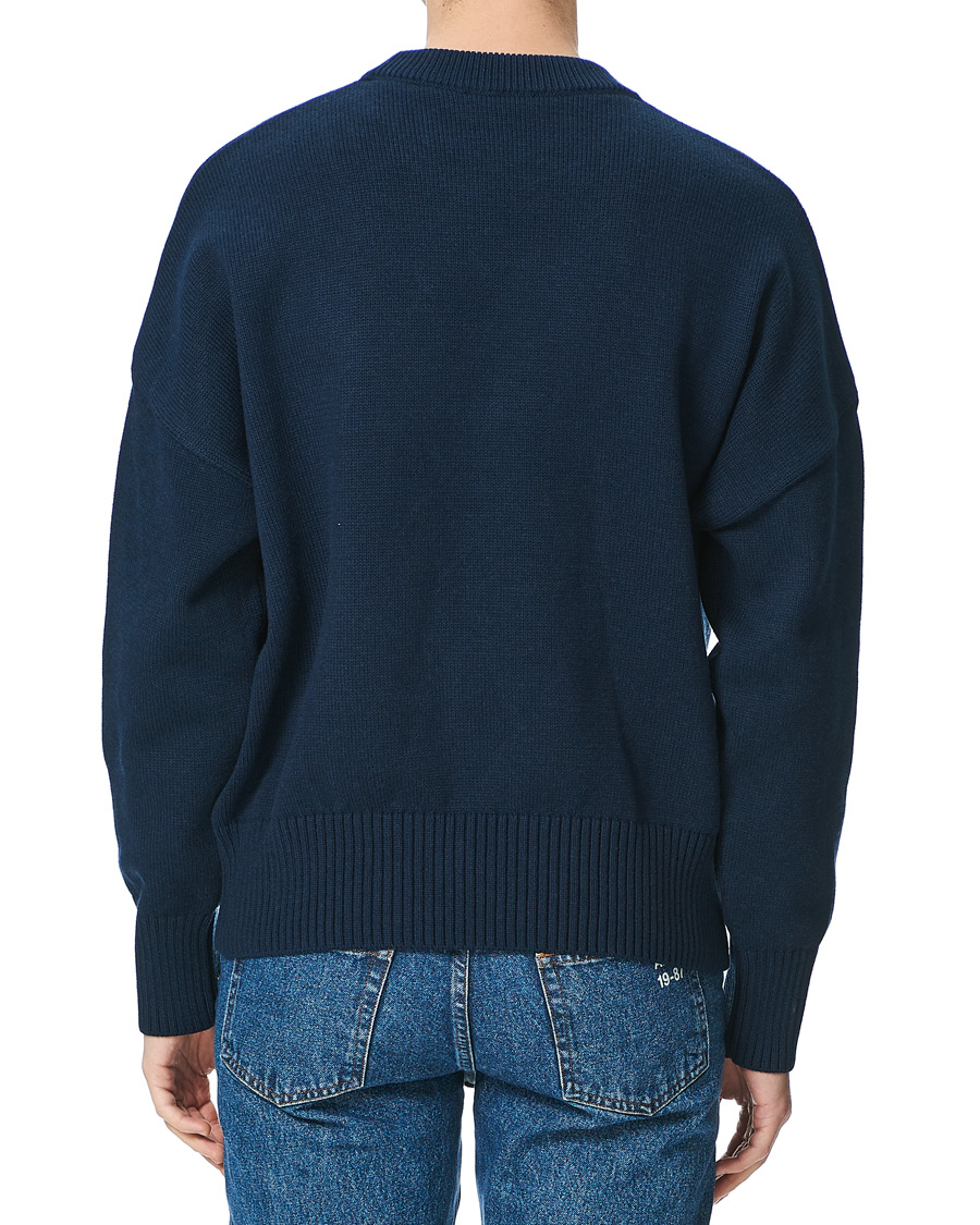 Herre | Trøjer | AMI | Big Heart Oversize Sweater Navy