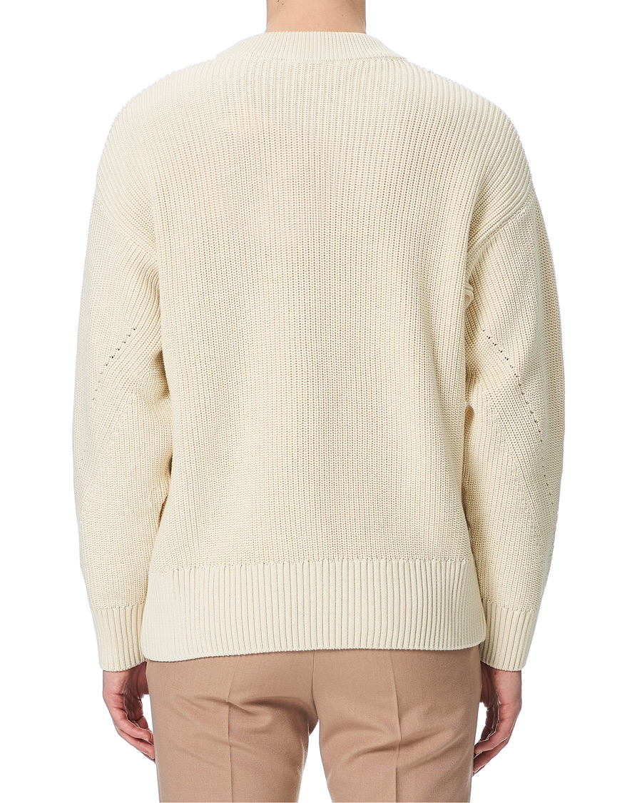 Herre | Trøjer | AMI | Rib Stitch Sailor Sweater Off White