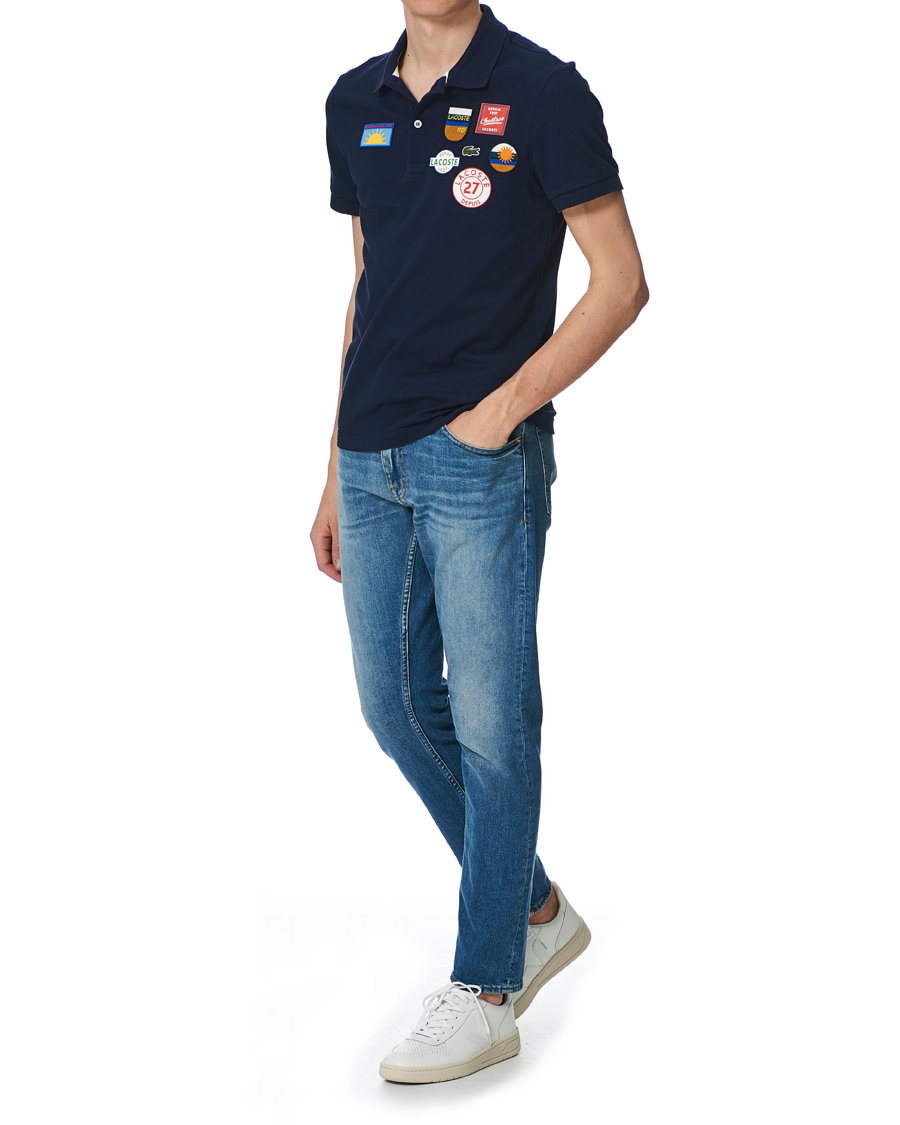 Herre | Polotrøjer | Lacoste | Original Patch Polo Piké Navy Blue